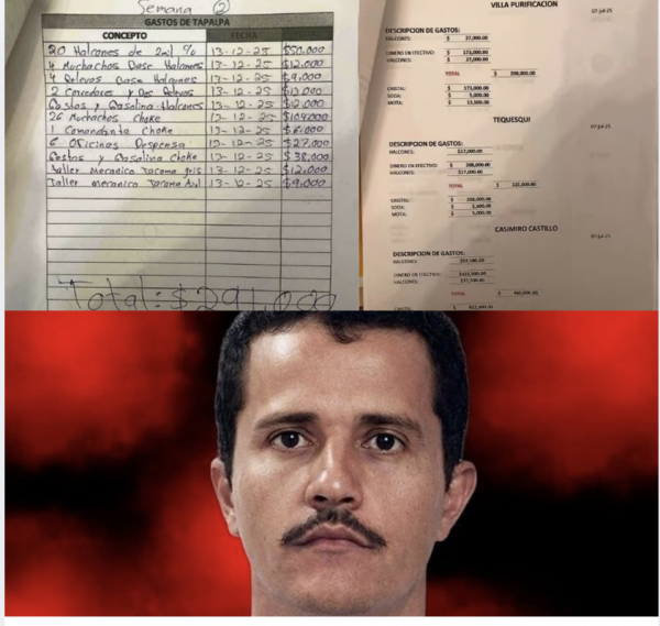 La ‘nómina’ del CJNG: Revelan cuánto pagaba ‘el Mencho’ a policías y sicarios en Tapalpa